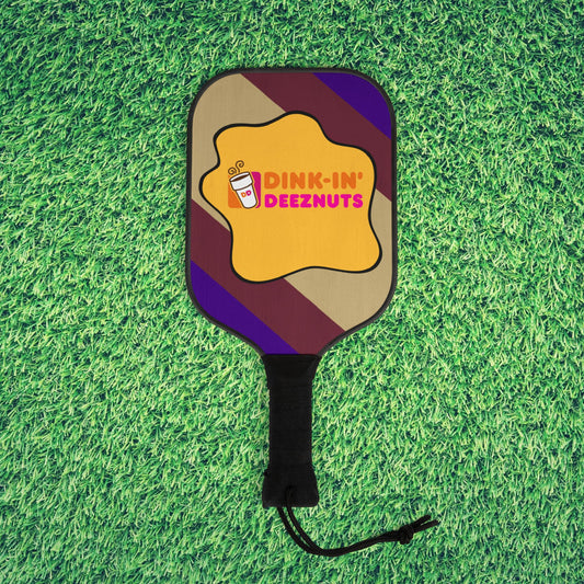 Dinkin' Deeznuts Pickleball Set - Fun Paddle & Ball Kit for Sports Lovers