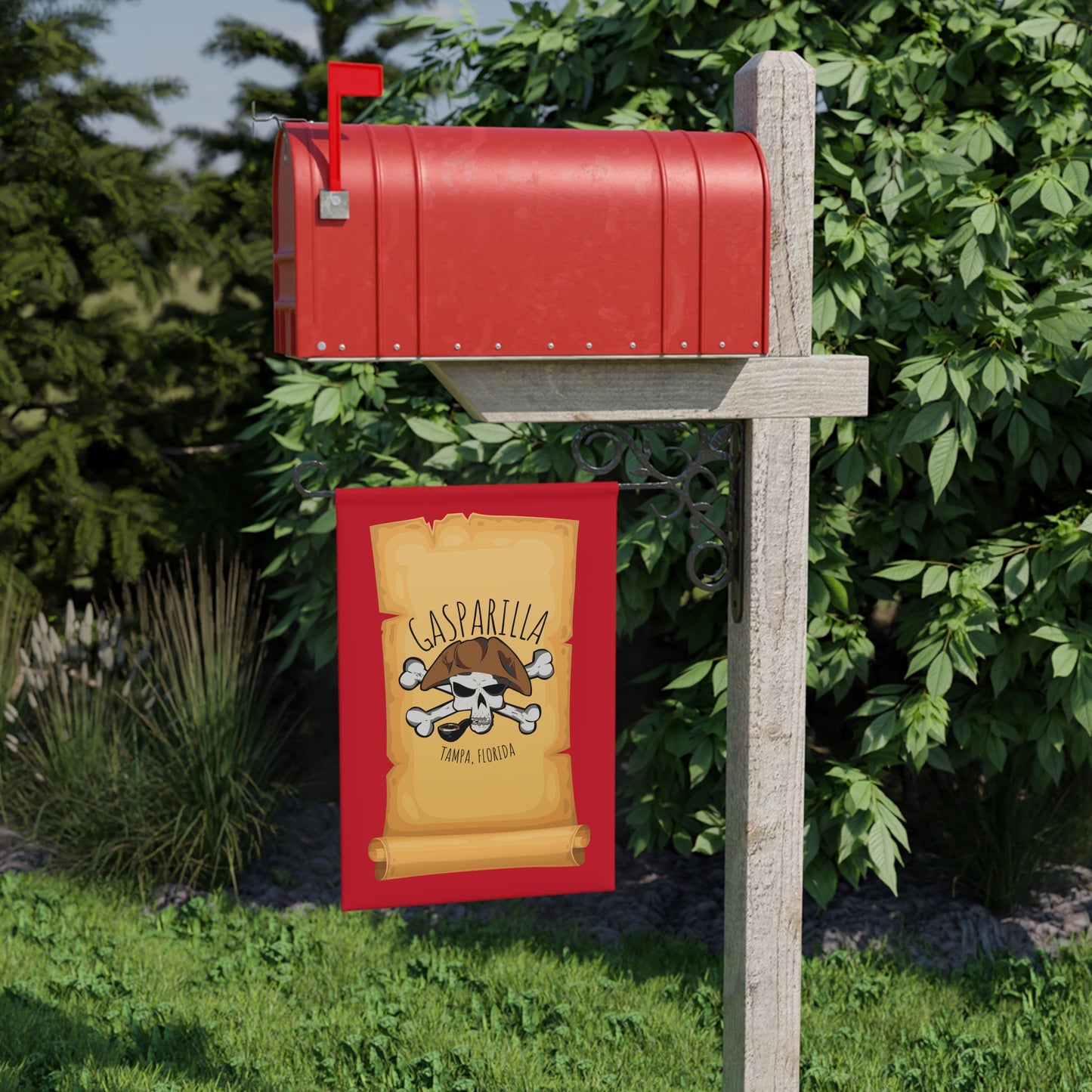 Gasparilla Pirate Theme Garden Flag