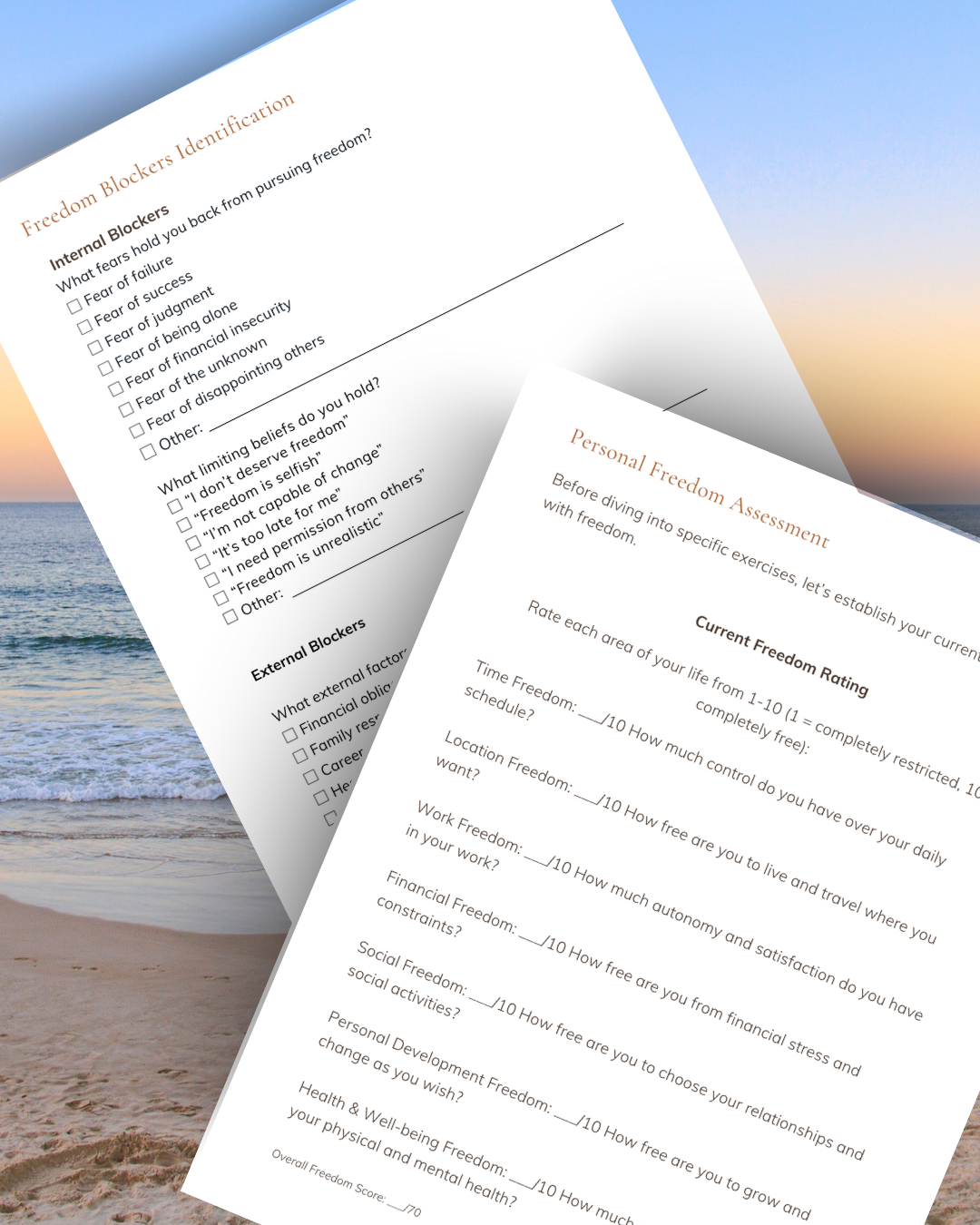 Create a Life of Freedom E- Book and Workbook