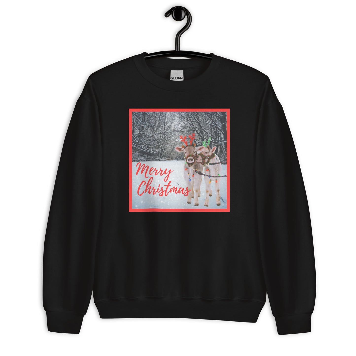 Cute and Cozy Christmas Cows Sweatshirt