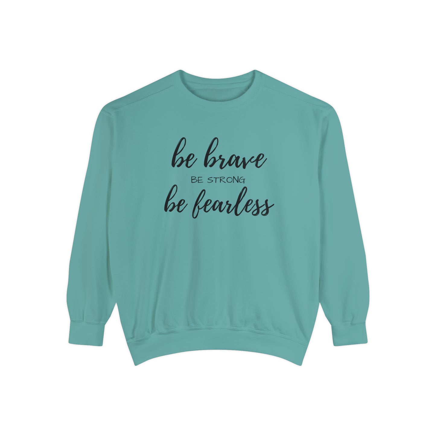 "BE" Garment-Dyed Sweatshirt