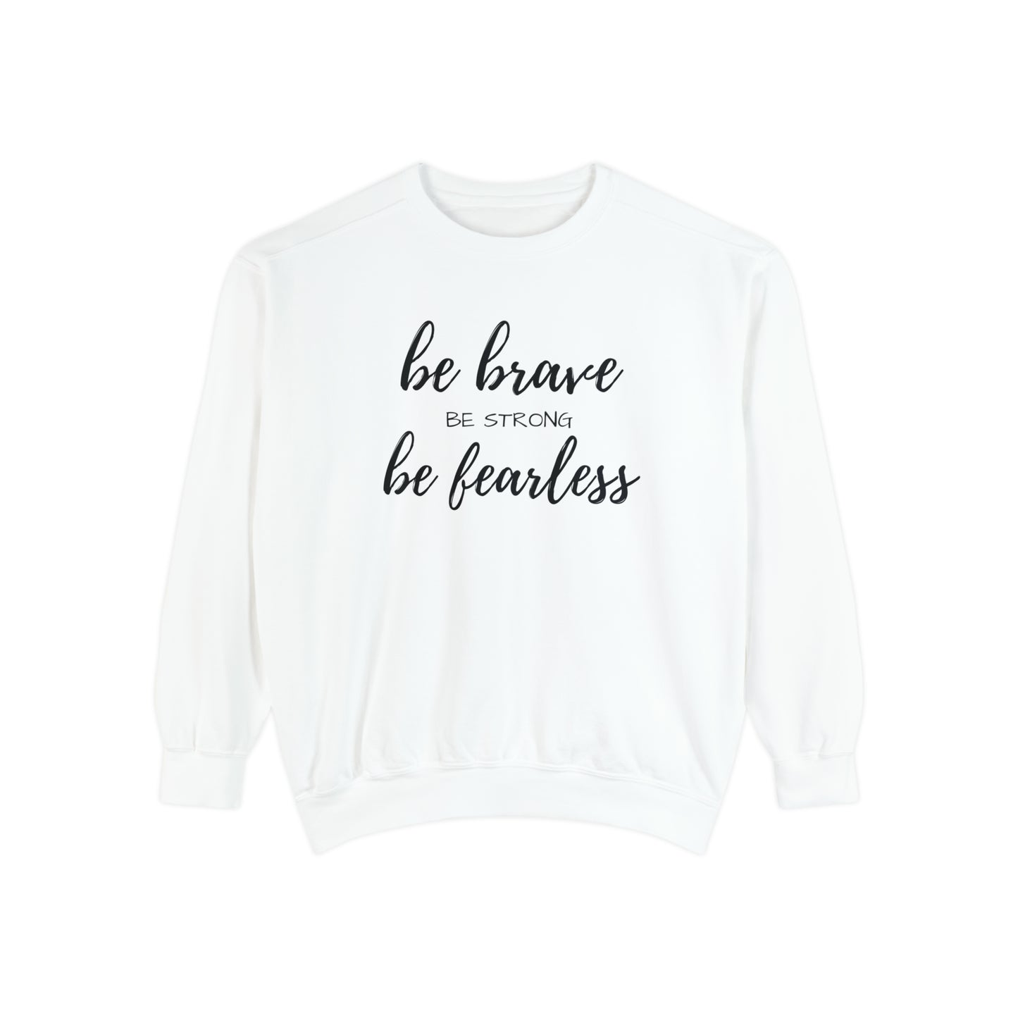 "BE" Garment-Dyed Sweatshirt