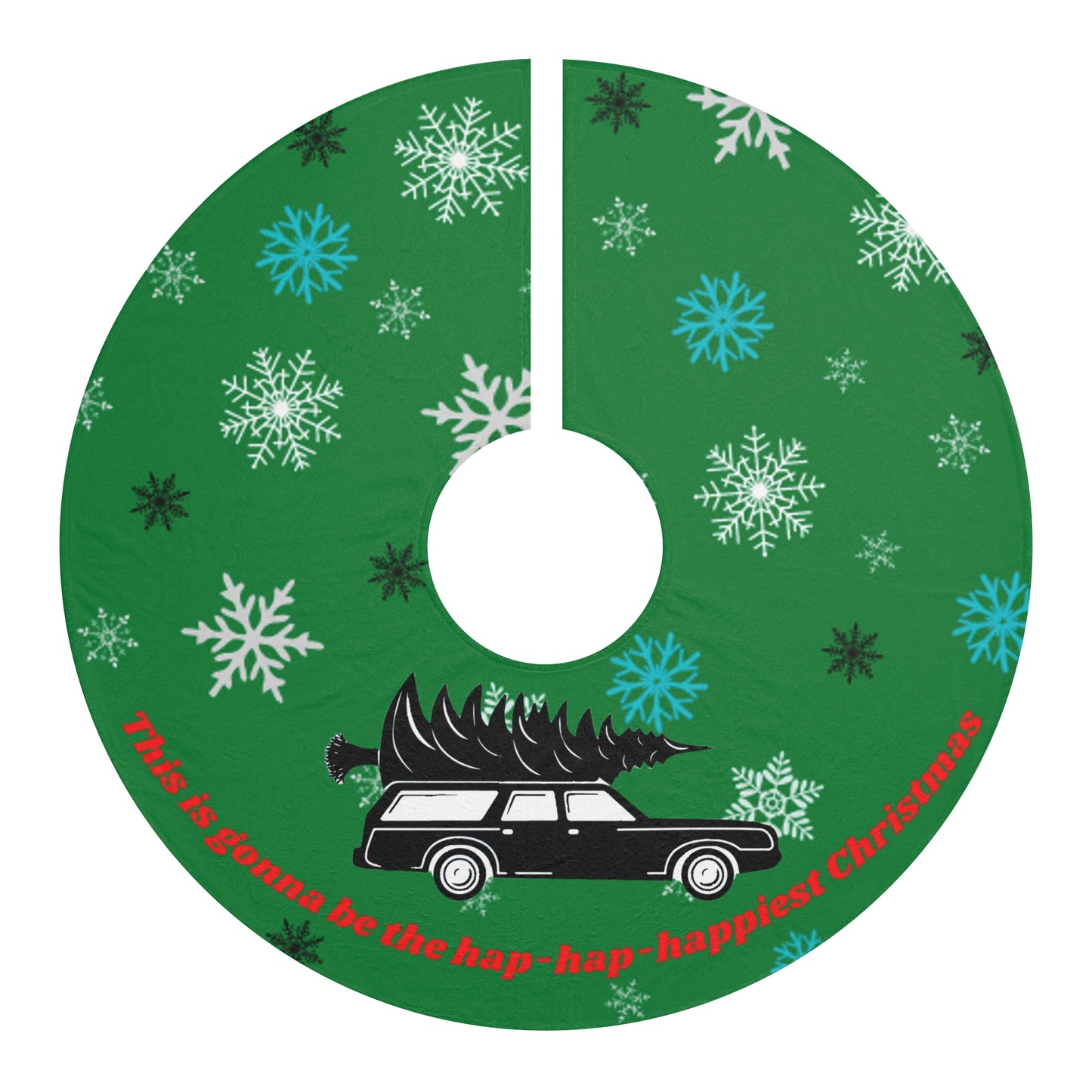 Hap-hap--happiest Christmas Round Tree Skirt