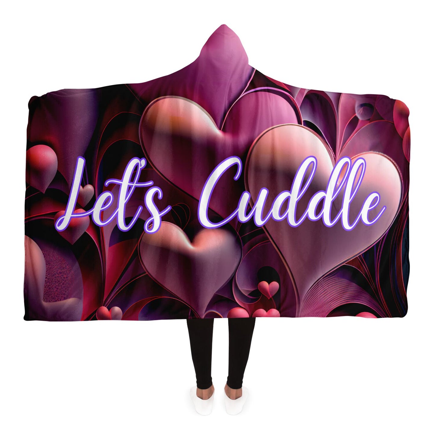 Let's Cuddle Hooded Blanket