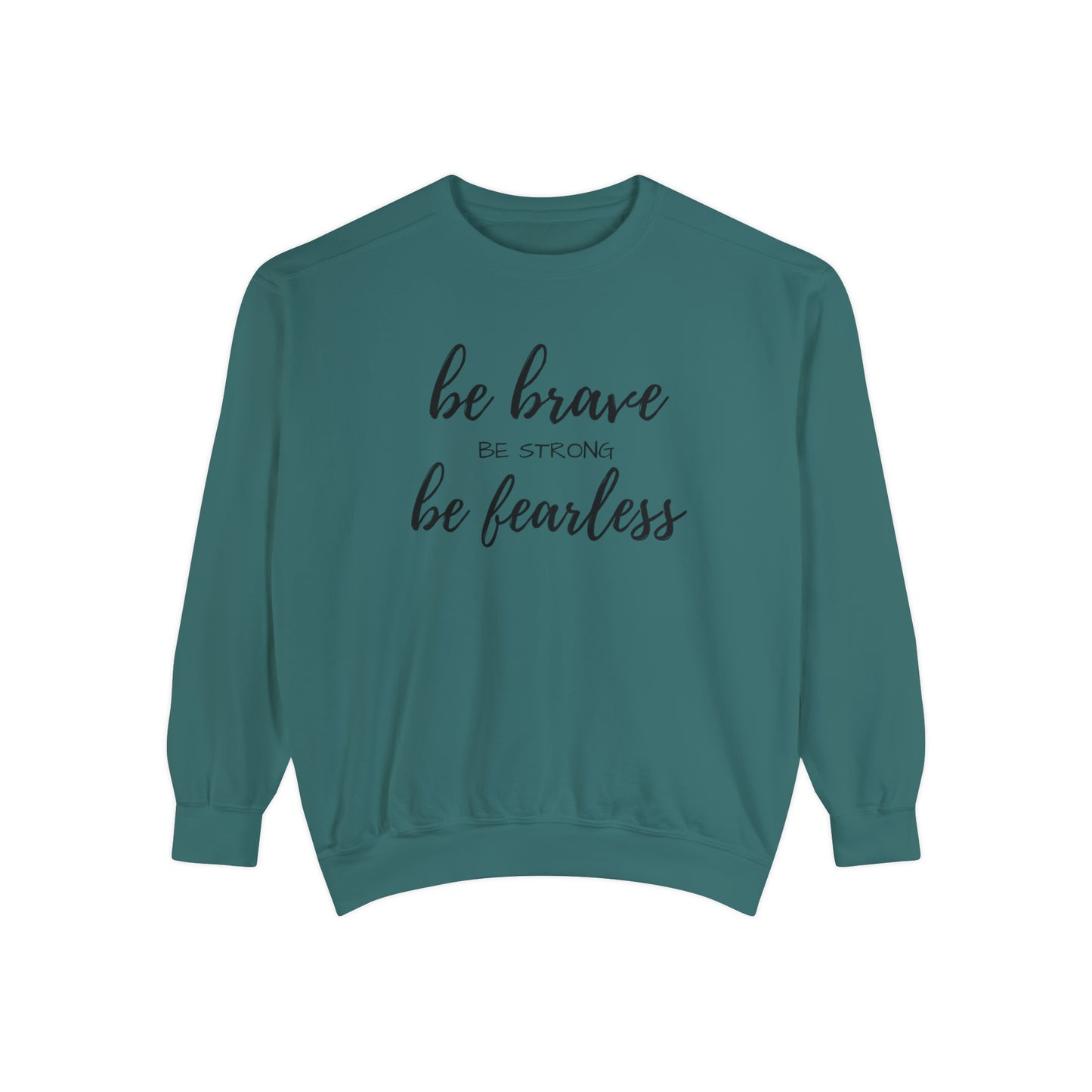 "BE" Garment-Dyed Sweatshirt