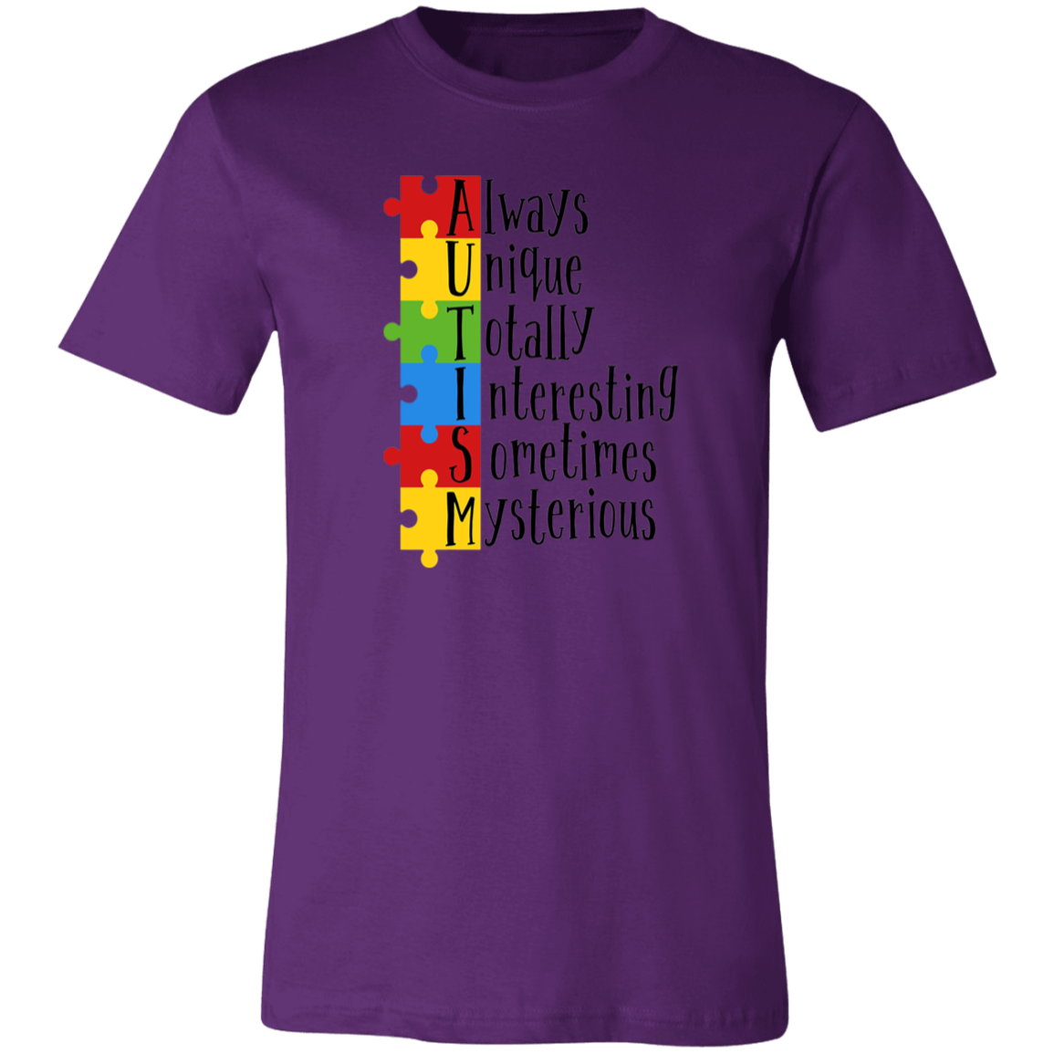 Autism is Unique Unisex Short Sleeve T-shirt