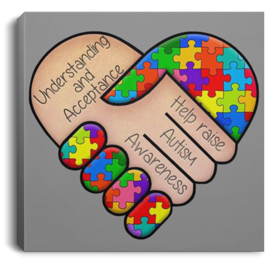 Autism Awareness Square Canvas