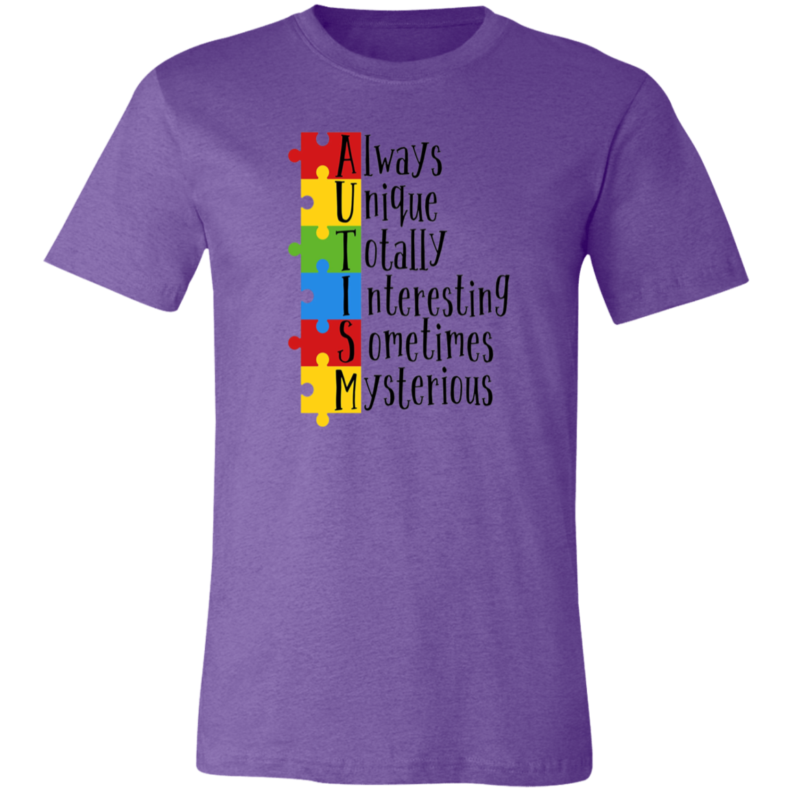 Autism is Unique Unisex Short Sleeve T-shirt