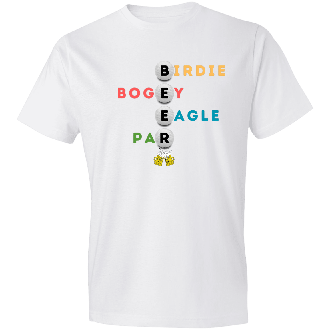 Birdie, Bogey, Eagle, Par - Beerz Lightweight T-shirt