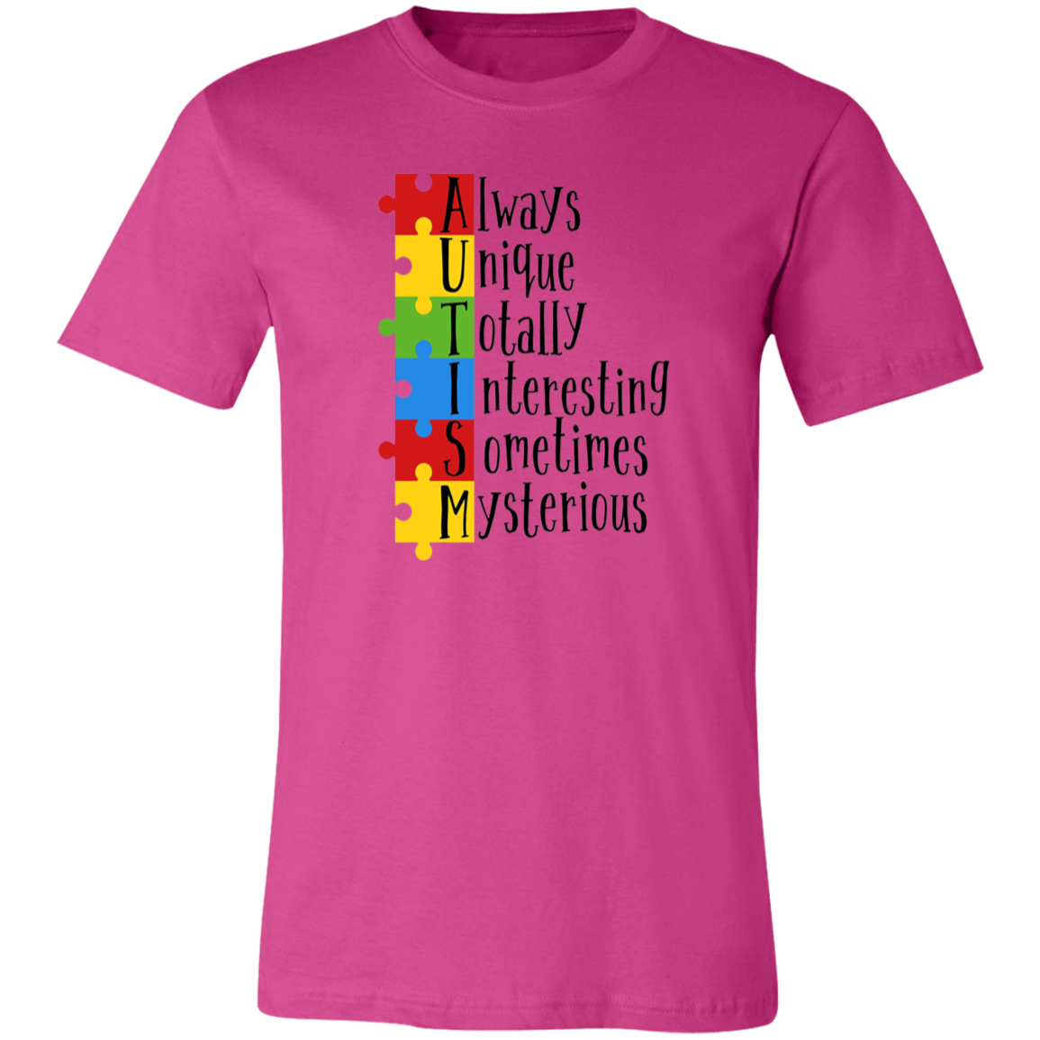 Autism is Unique Unisex Short Sleeve T-shirt