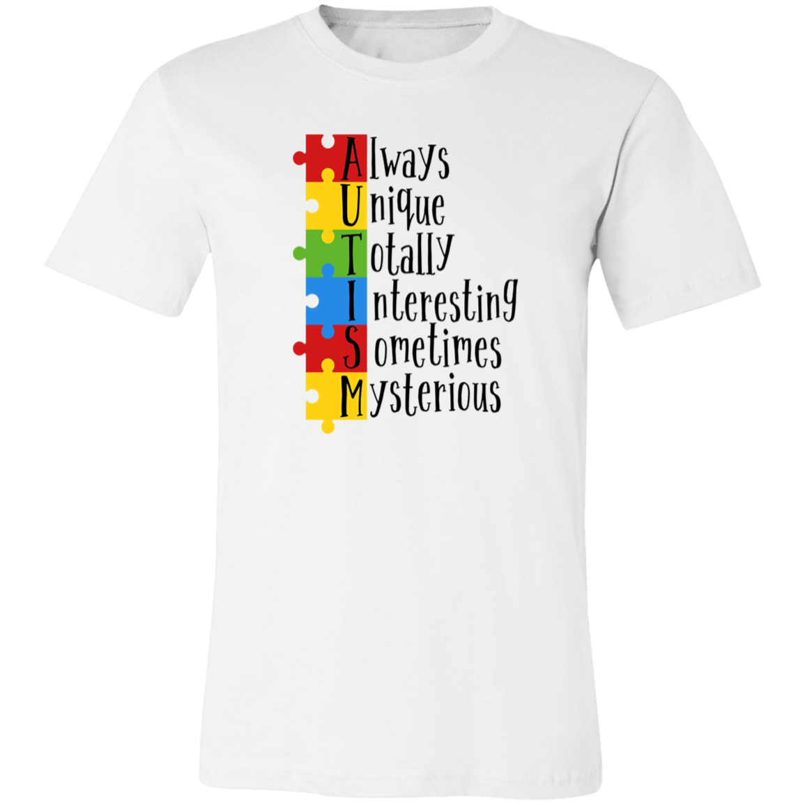 Autism is Unique Unisex Short Sleeve T-shirt