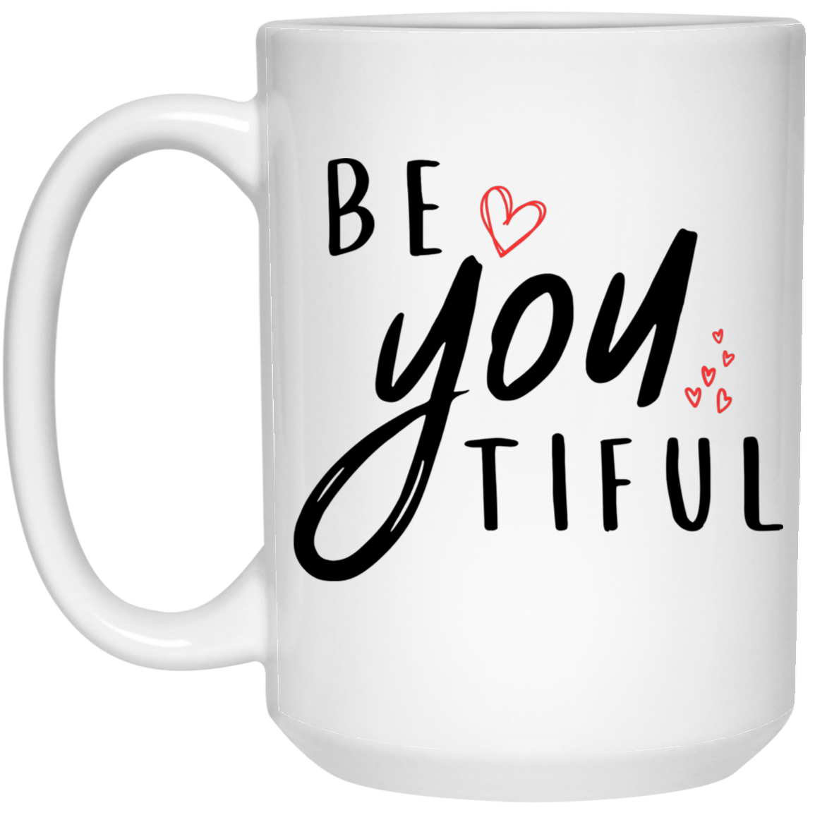 Be-YOU-tiful 15 oz. White Mug