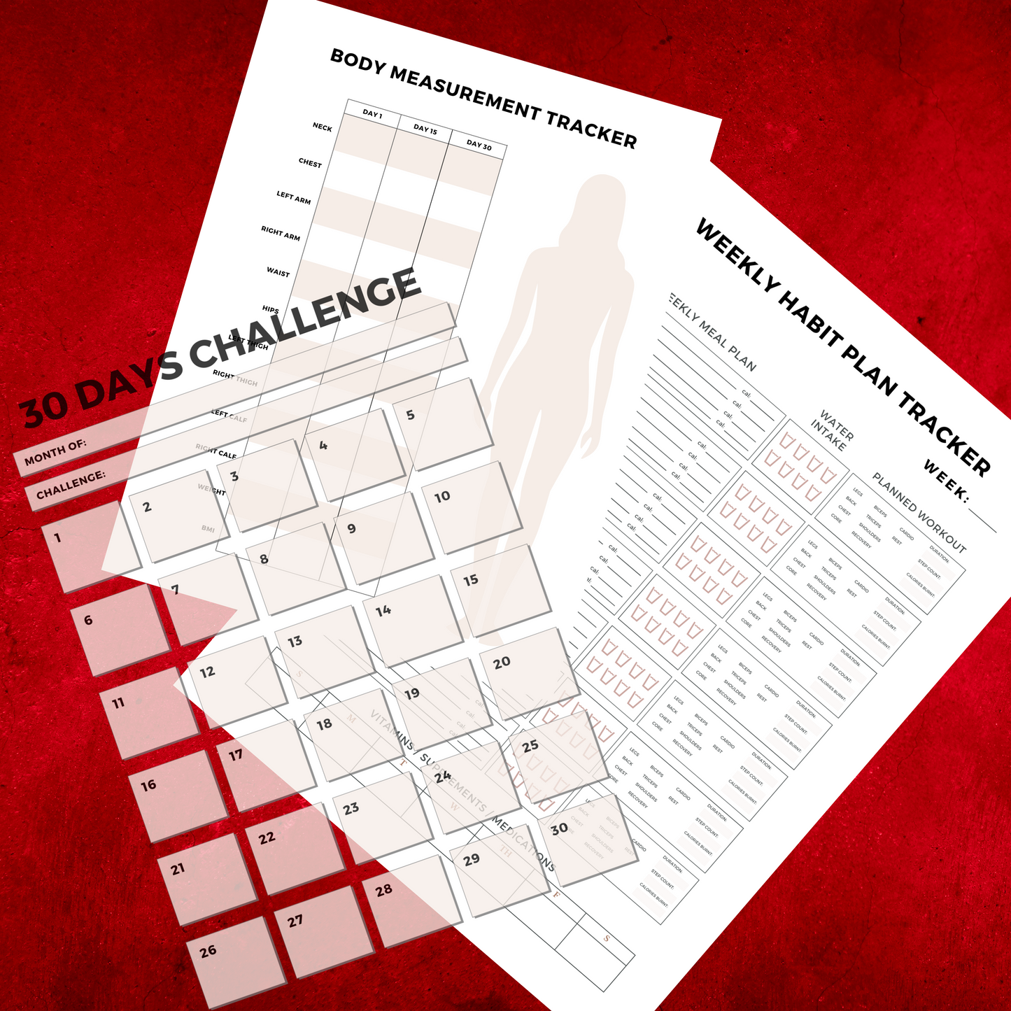 Don't Quit 30-day Workout Planner