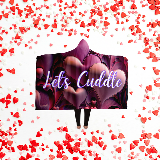 Let's Cuddle Hooded Blanket