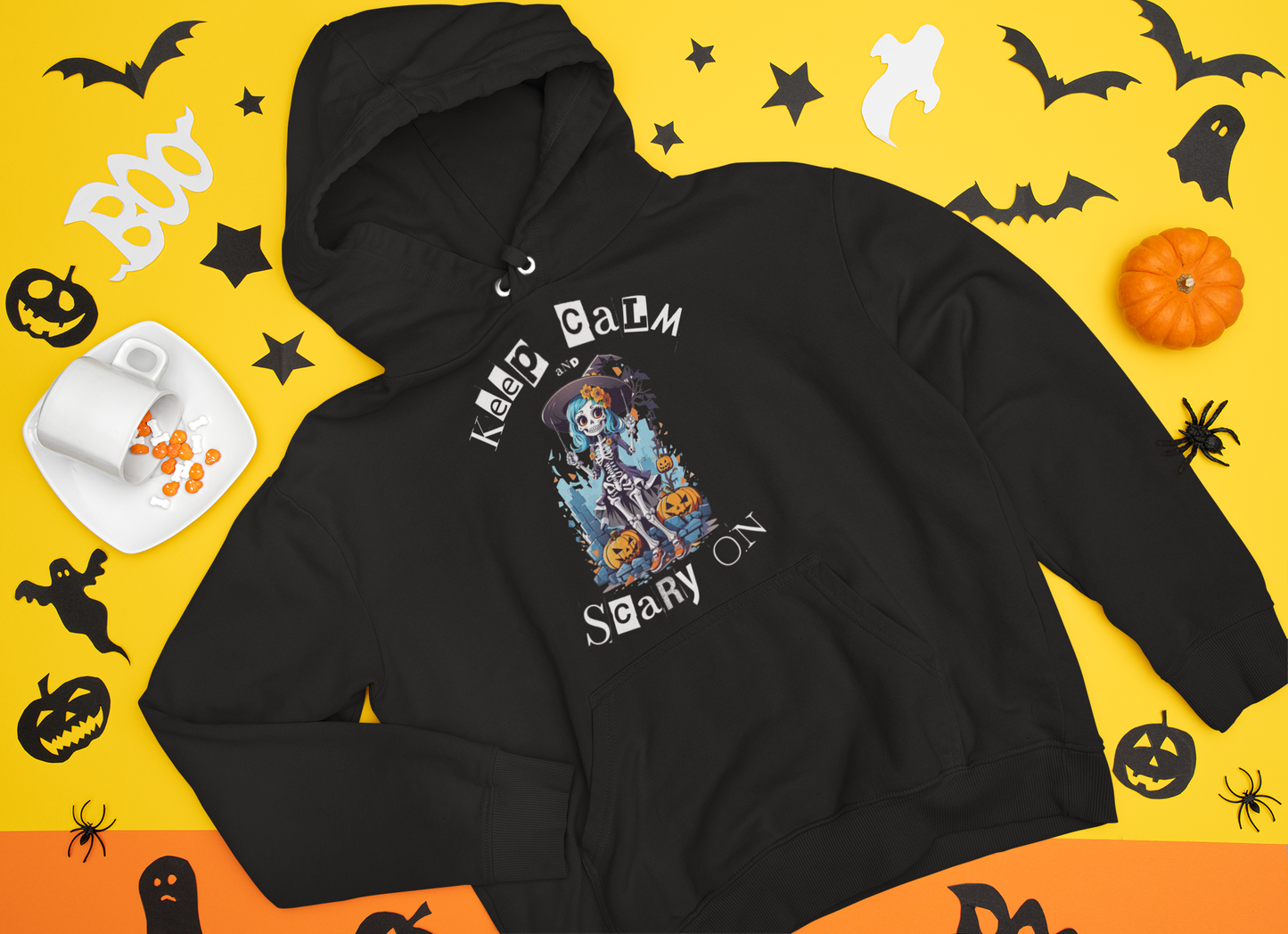 Keep Calm and Scary On Hoodie