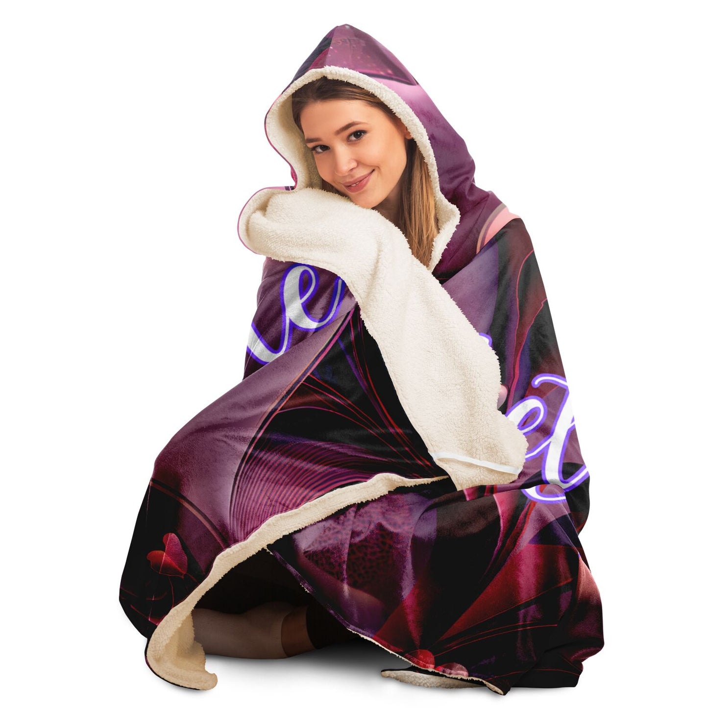 Let's Cuddle Hooded Blanket