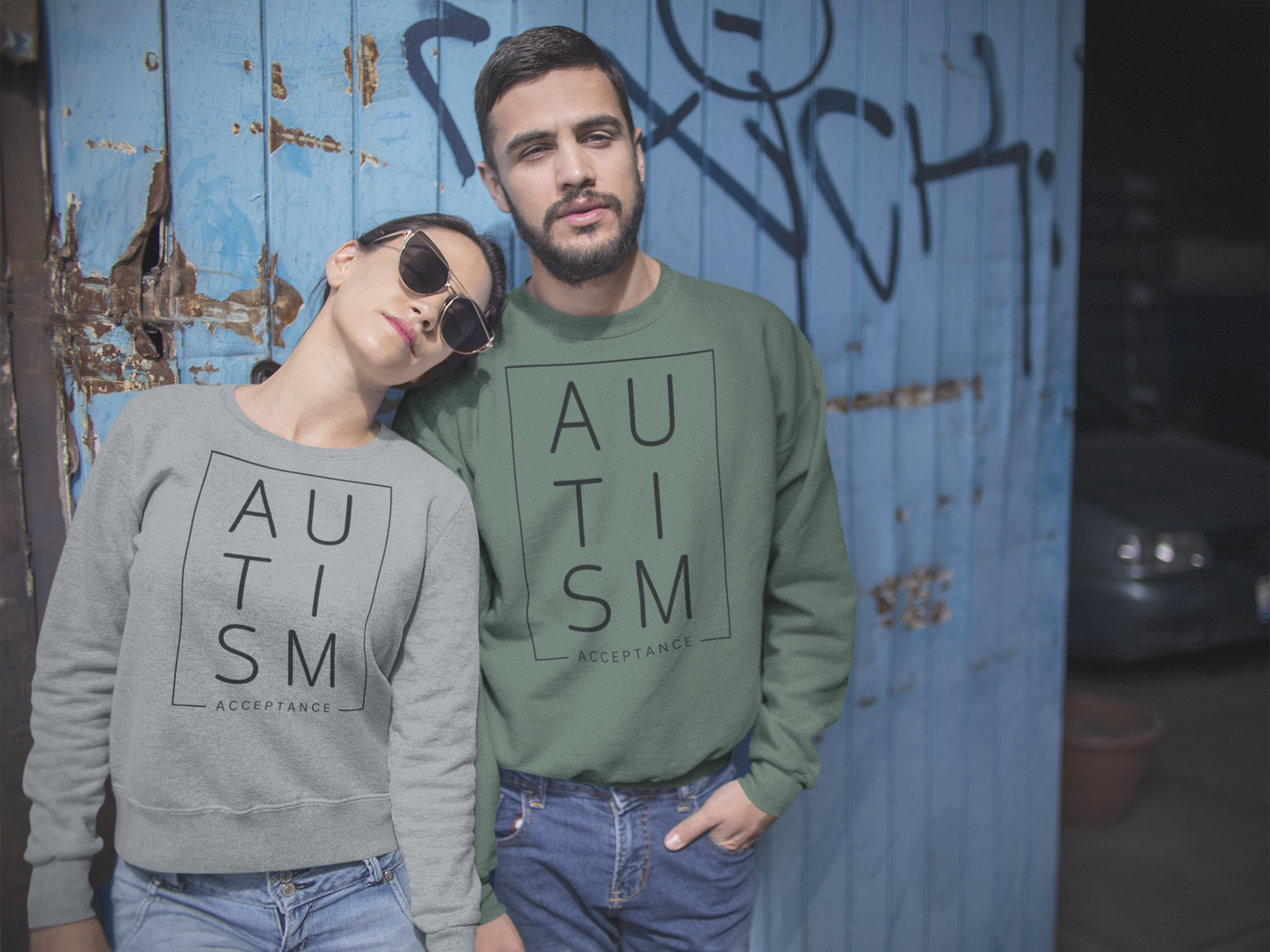 Autism Acceptance Crewneck Pullover Sweatshirt