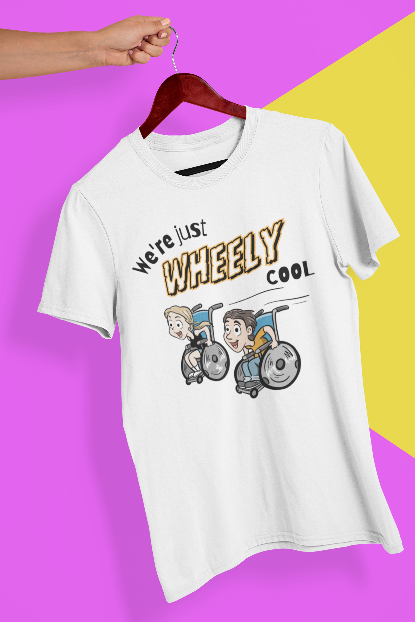 We're Just WHEELY cool, unisex t-shirt