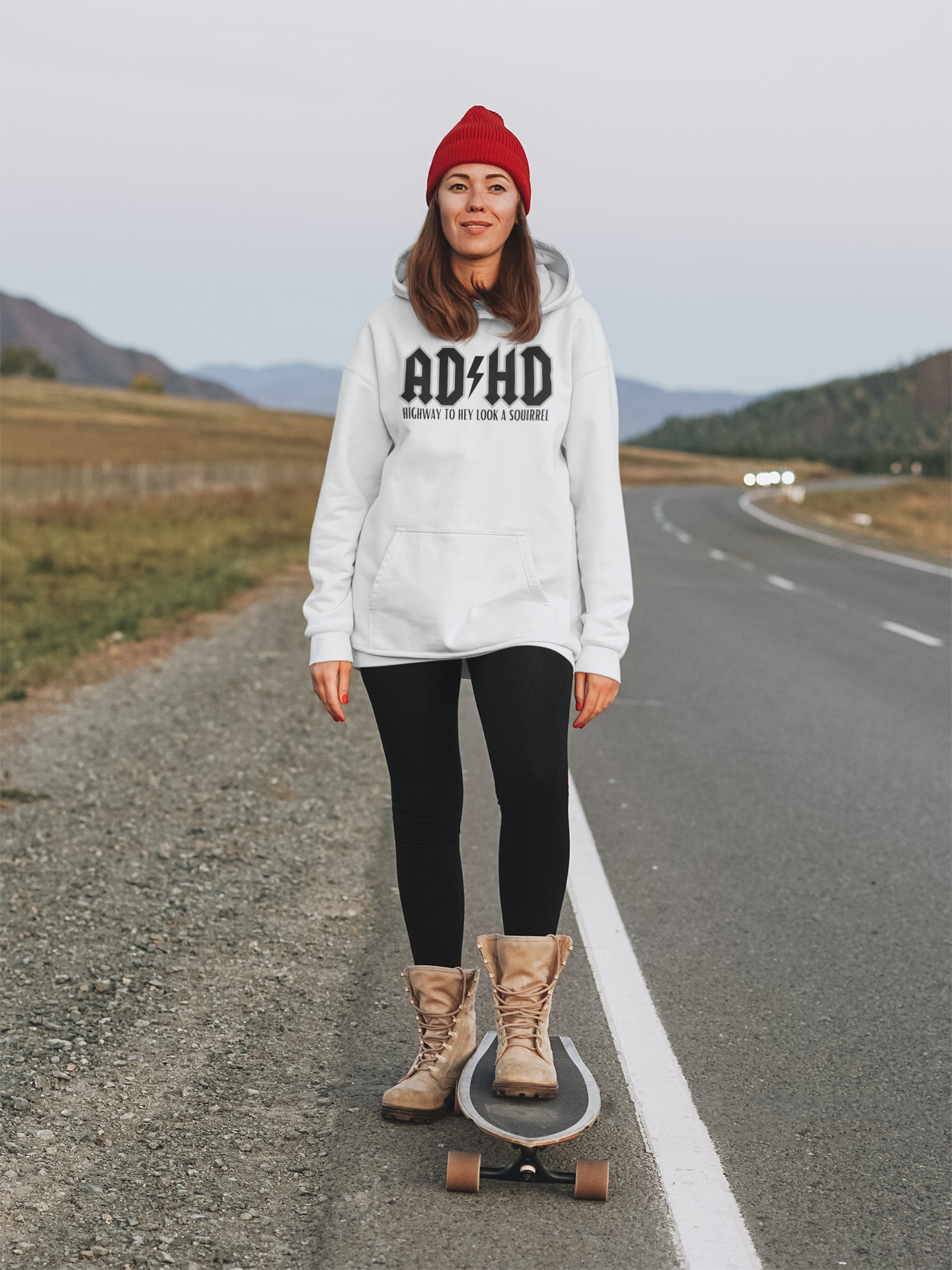 ADHD Highway/Squirrel Hoodie