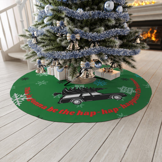 Hap-hap-happiest Christmas Round Tree Skirt