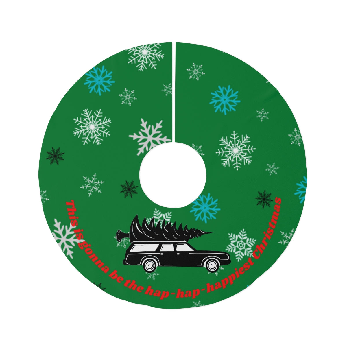 Hap-hap-happiest Christmas Round Tree Skirt