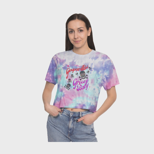 Groovy Gasparilla Women's Tie-Dye Crop Tee