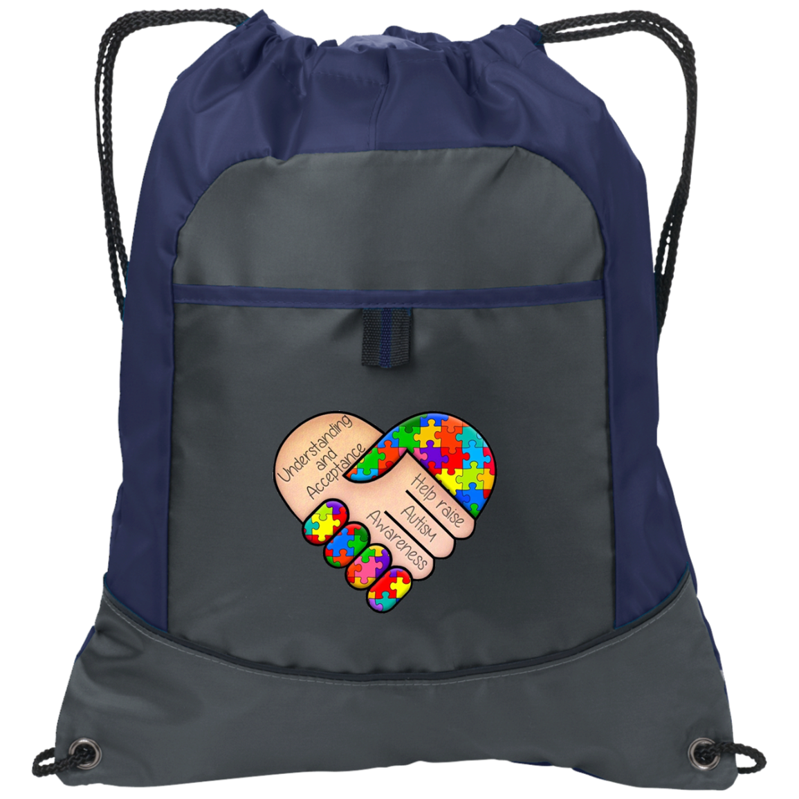 Autism Awareness Pocket Cinch Pack