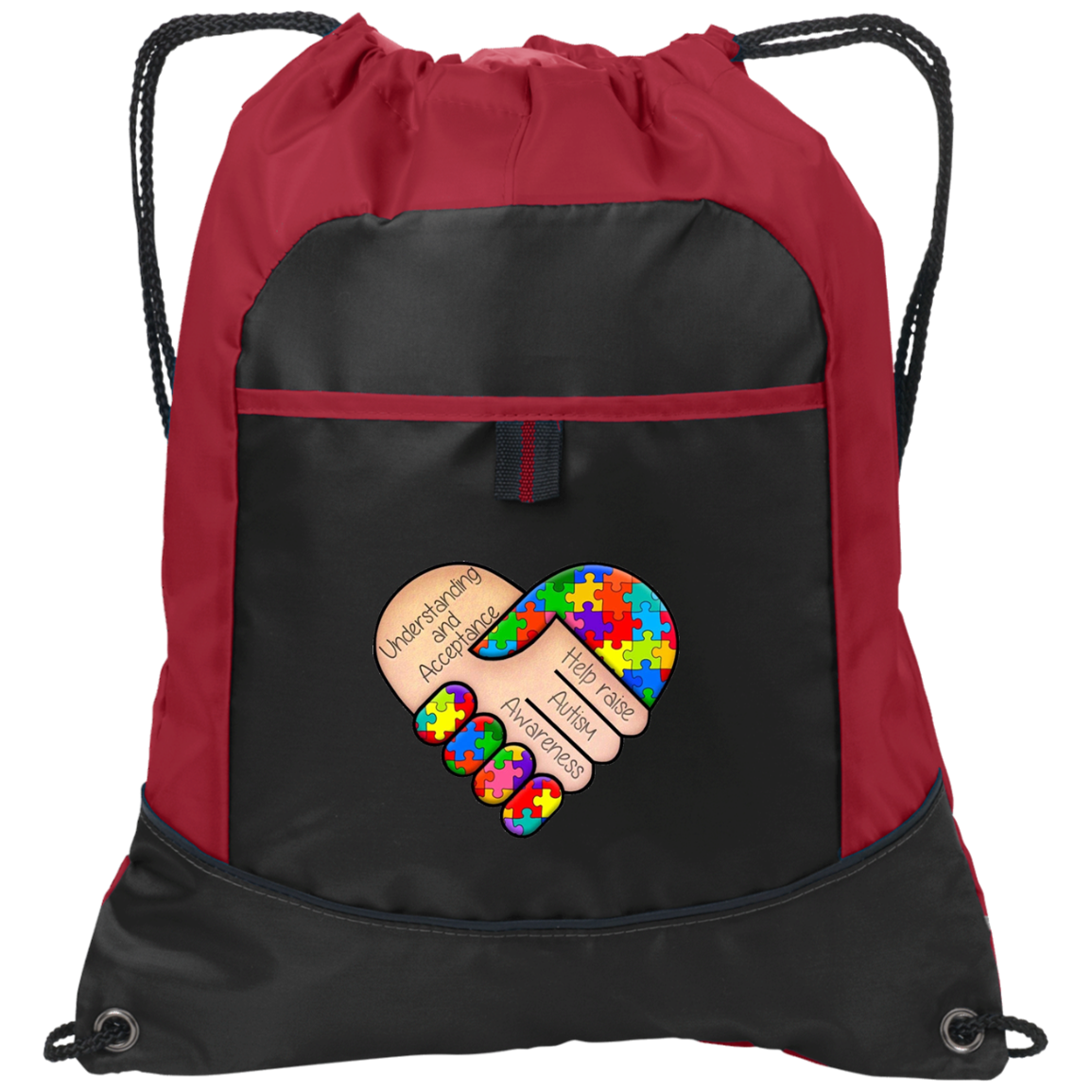 Autism Awareness Pocket Cinch Pack