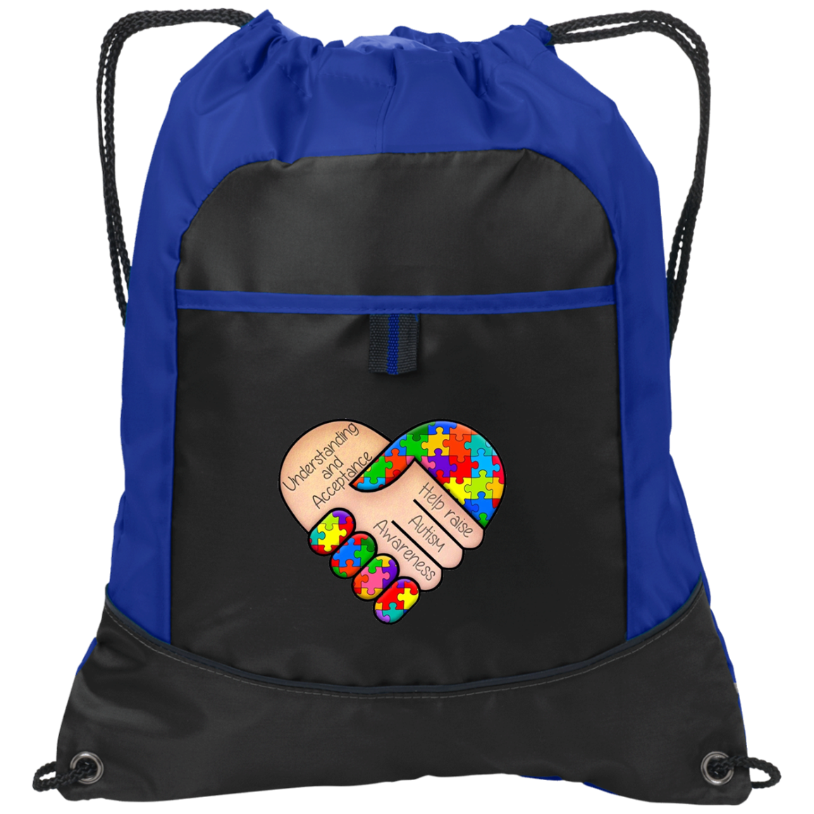 Autism Awareness Pocket Cinch Pack