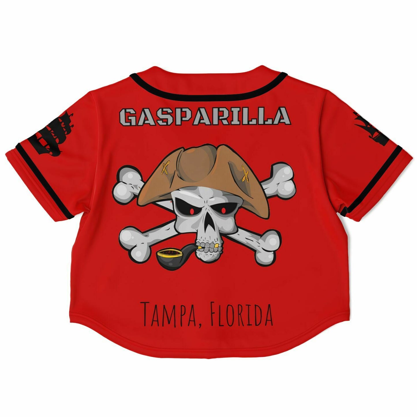 Gasparilla Cropped Woman's  Baseball Jersey