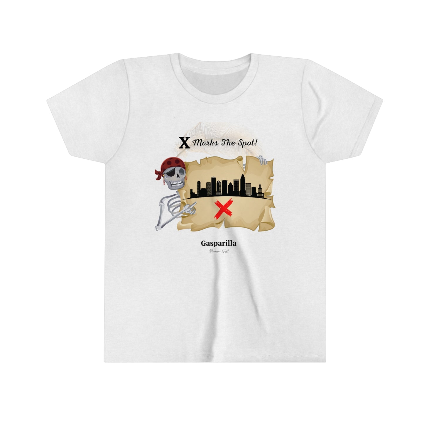 X Marks the Spot Gasparilla Youth Tee