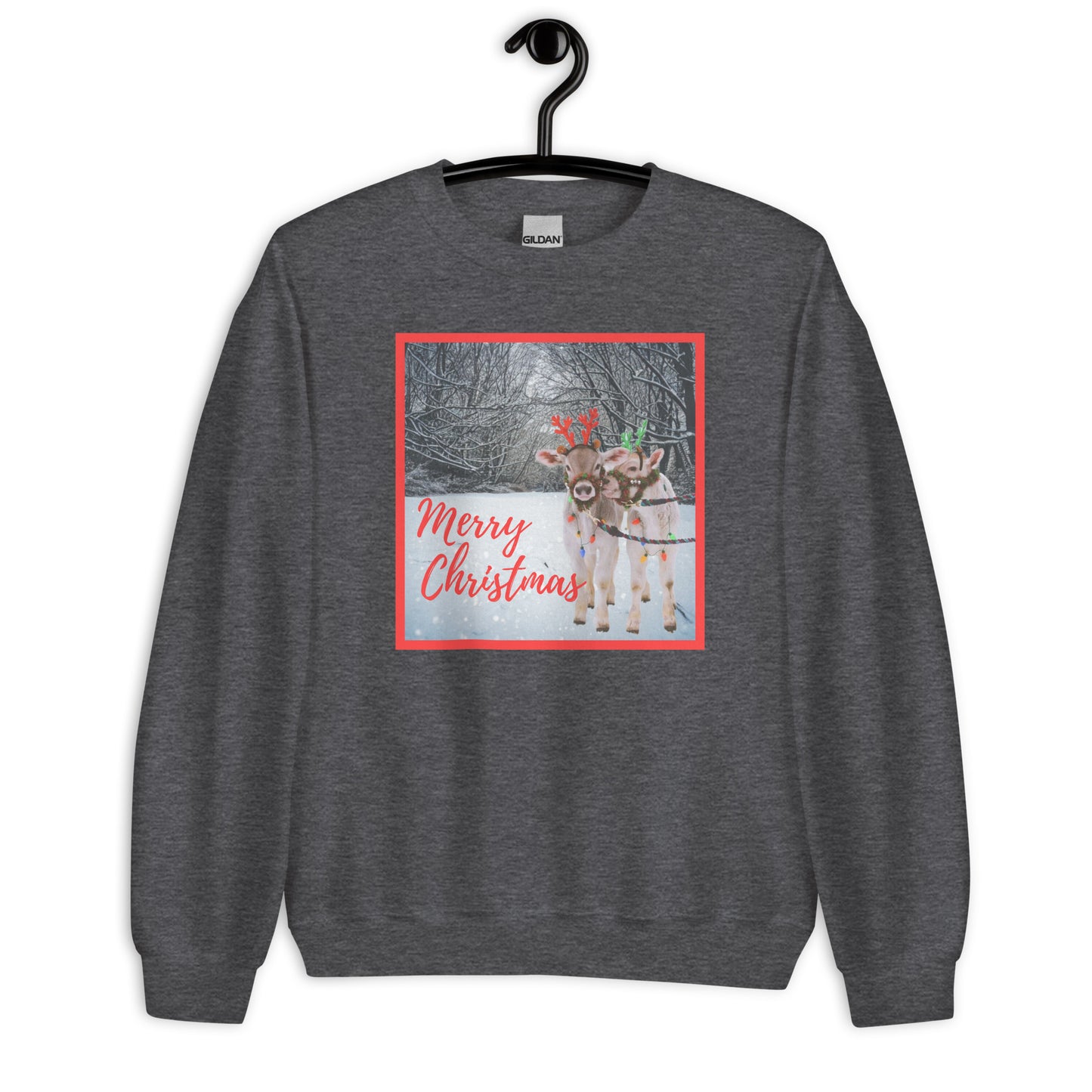 Cute and Cozy Christmas Cows Sweatshirt