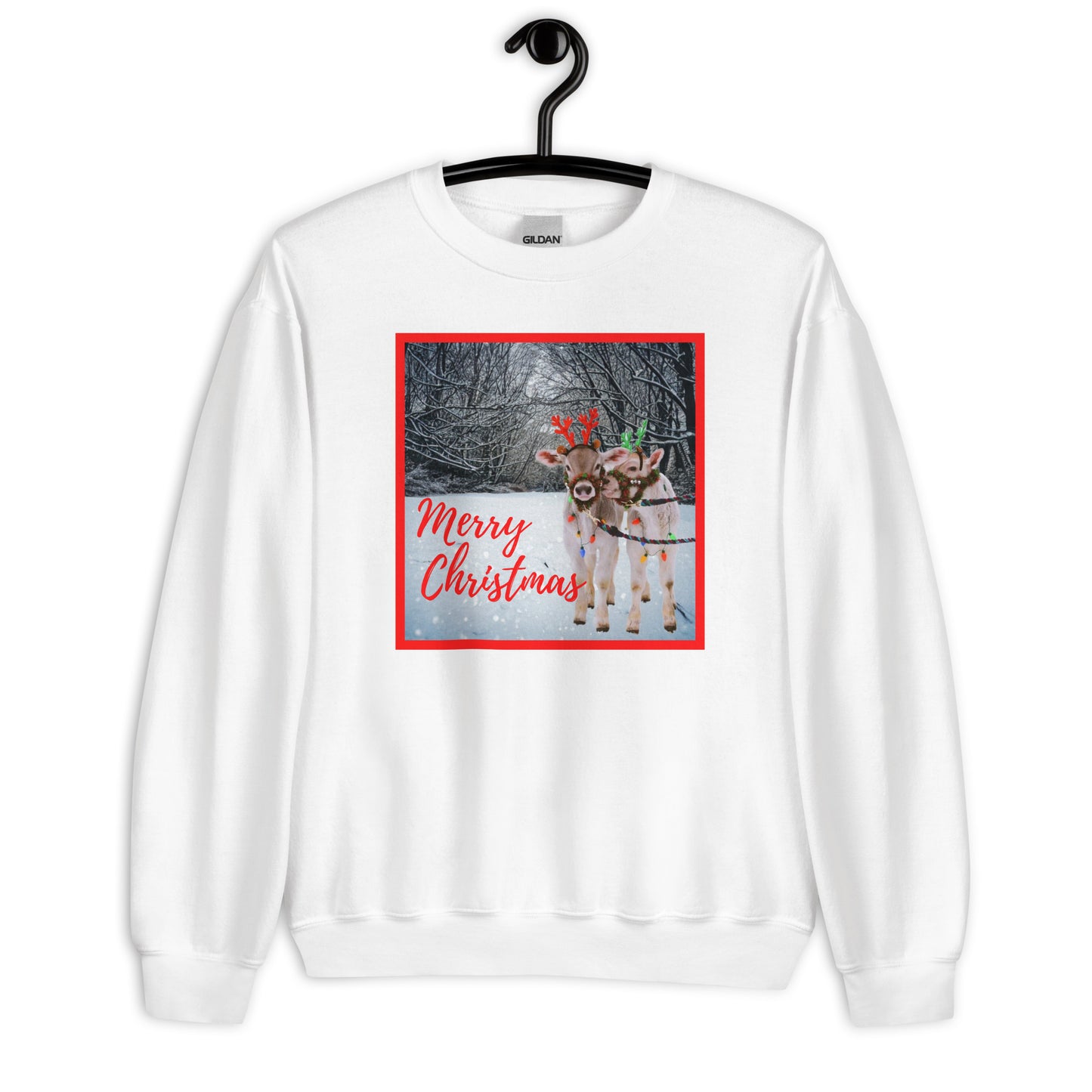 Cute and Cozy Christmas Cows Sweatshirt